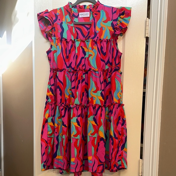 First Love Dresses & Skirts - First Love Vibrant Multicolor Casual Dress